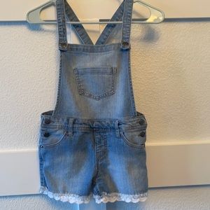 Jean short overalls